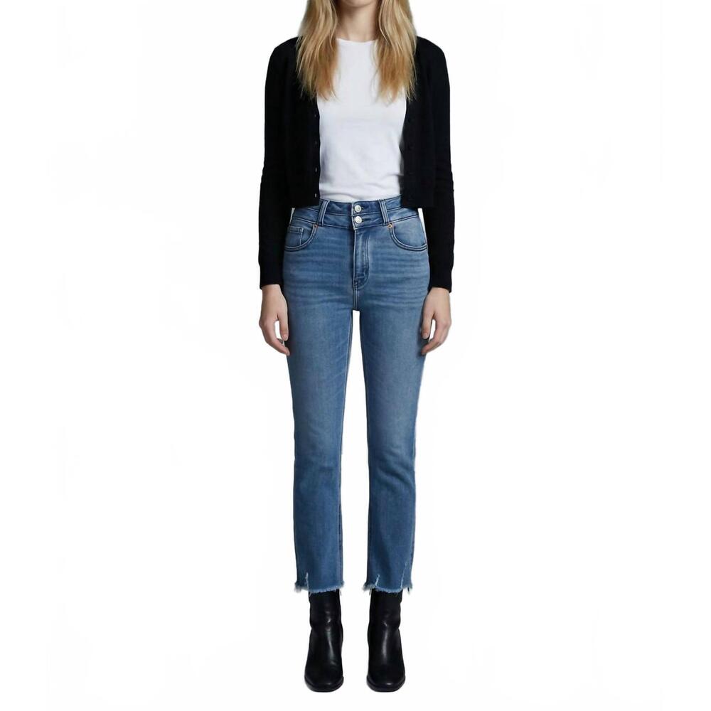 NEW ARTEMIS VINTAGE high rise slim straight jeans in blue